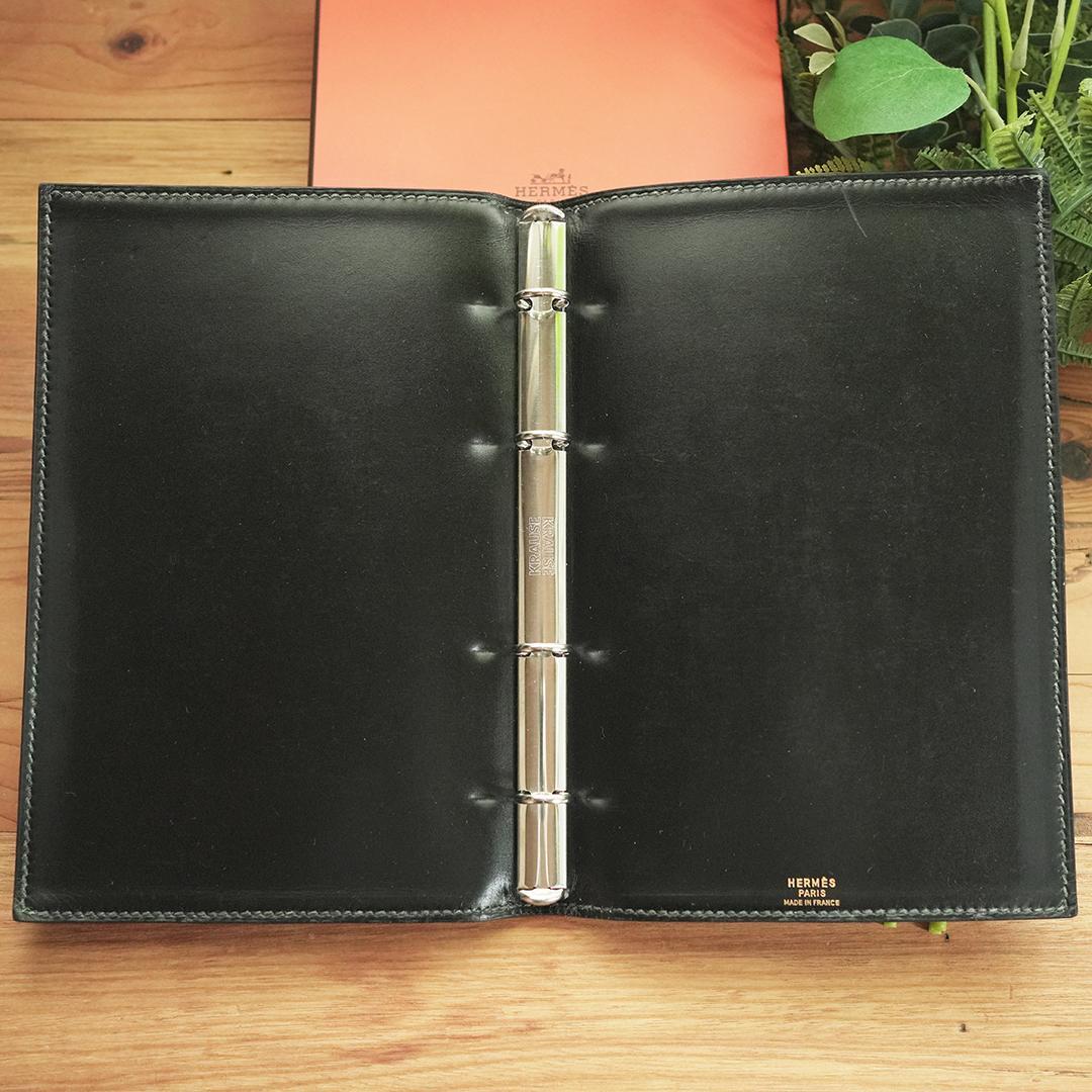 希少 バインダータイプ エルメス 手帳カバー アジェンダ ボックス
