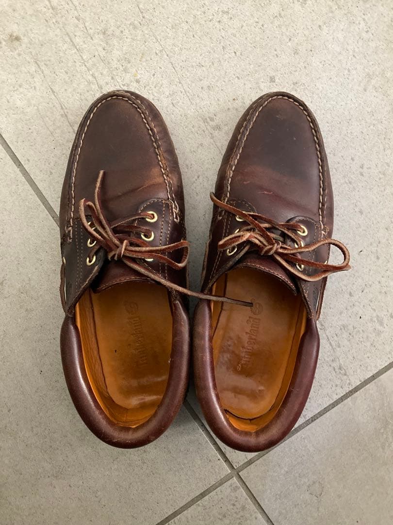 Timberland デッキシューズ 27.5cm 3eye ブラウン　モカシン