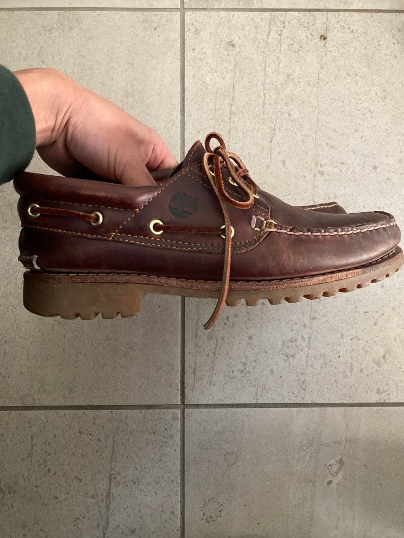 Timberland デッキシューズ 27.5cm 3eye ブラウン　モカシン