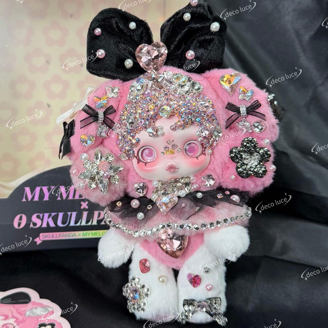 スカルパンダ　マイメロディー　クロミ　サンリオ　スワロフスキー　デコレーション マイメロディ - POPMART skullpanda スカルパンダ マイメロ クロミ
