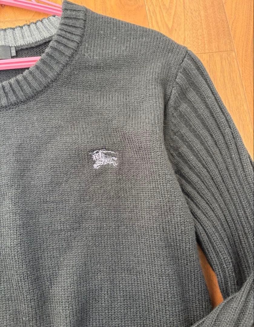 バーバリーブラックレーベル ケーブルニット 黒 サイズ2 - メルカリ