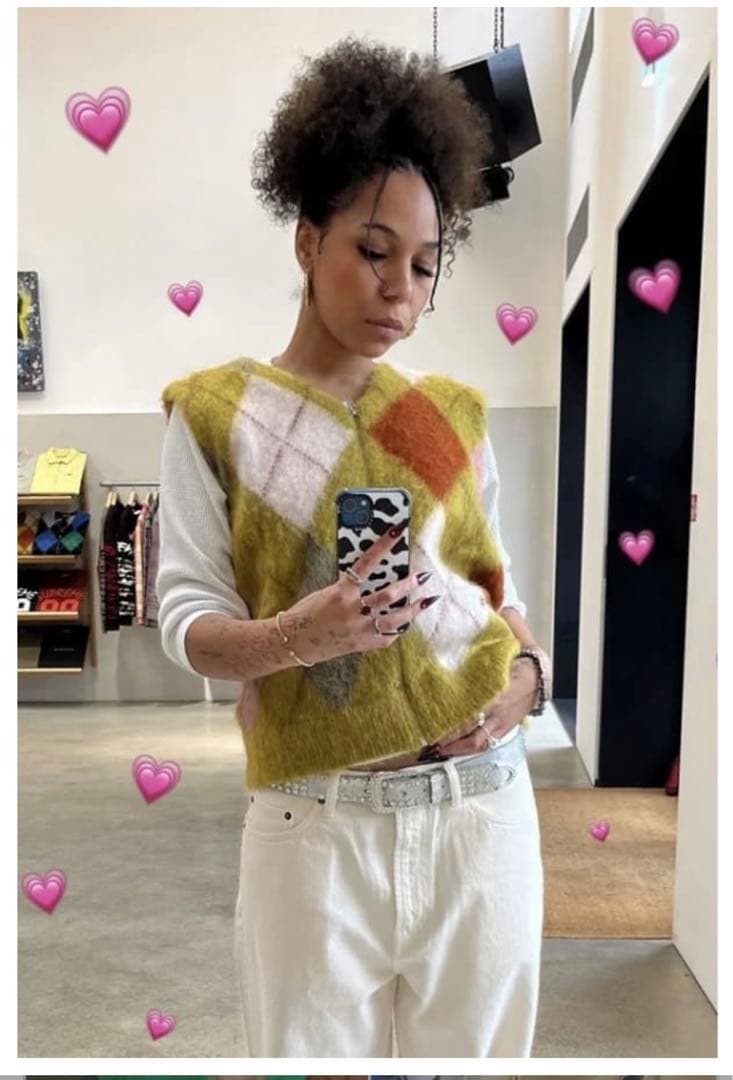 Supreme Brushed Argyle Zip Up Vest M 新色 - メルカリ