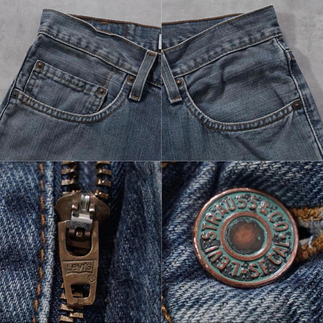 リーバイス567 古着 W32 フレア ブーツ ボトム 青 00s 18707 - メルカリ