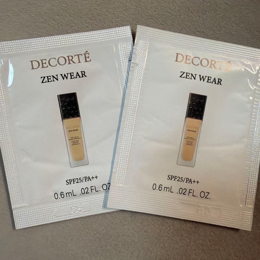 コスメデコルテ ゼンウェアステイ ファンデーションサンプル N22・N26