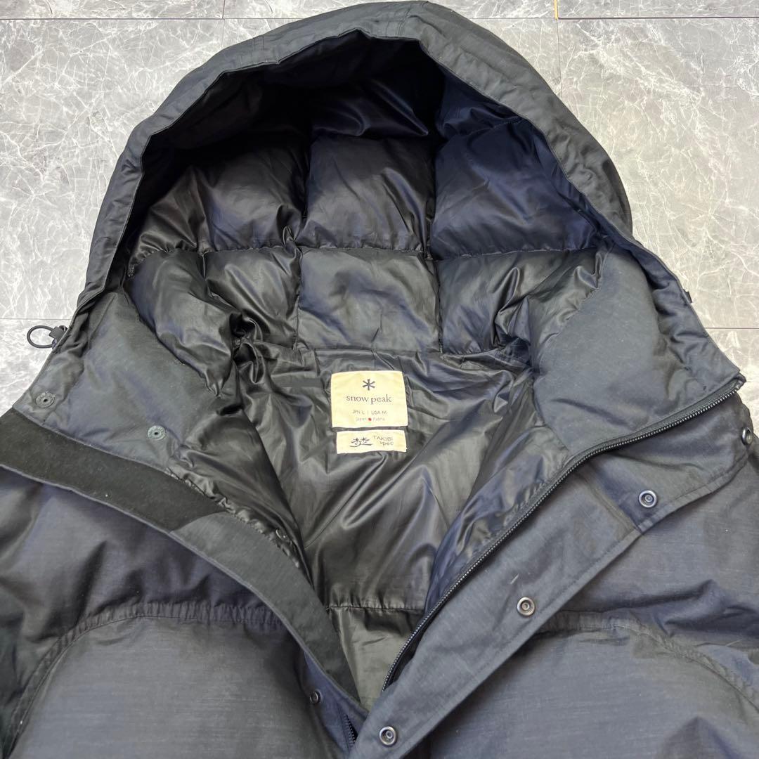 スノーピーク 焚き火スペック ダウンジャケット L 黒 アノラック down