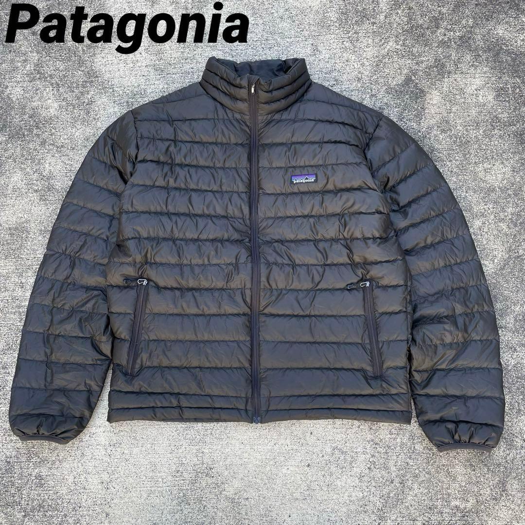 希少カラー パタゴニア ダウンセーター 2008年製 古着 M ブラウン系