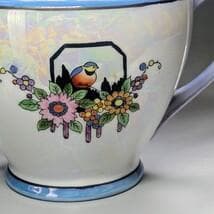 オールドノリタケ アールデコ期大銘品 シリルシー鳥フィギュリン摘