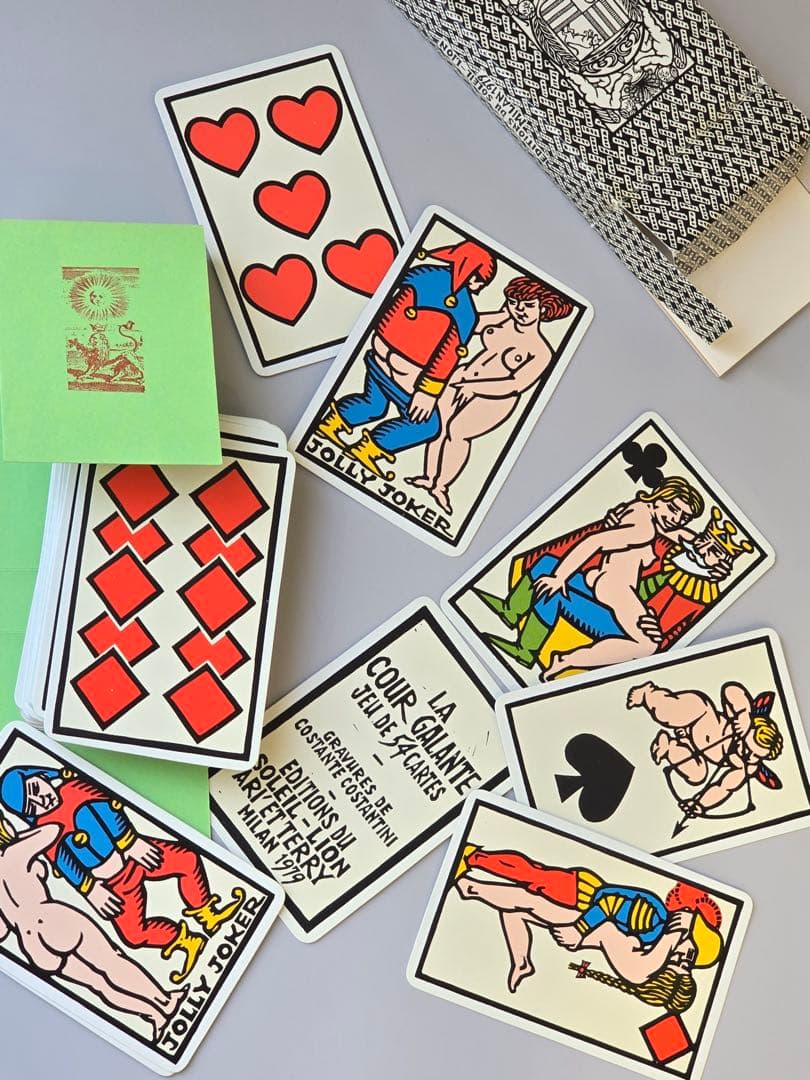 ☆激レア•70Sレトロ☆【エッチでコミカルなイタリア製 王宮トランプ