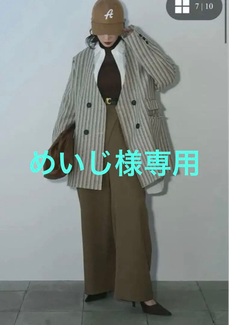 ANDREA&Co ストライプ ジャケット ビッグシャツ2点セット サッカーストライプシャツジャケット ストライプジャケット シャツ