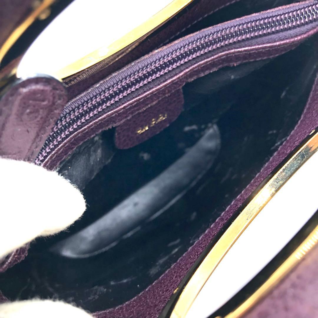 極希少】GUCCI ショルダーバッグ メタルハンドル バケツ型 レザー