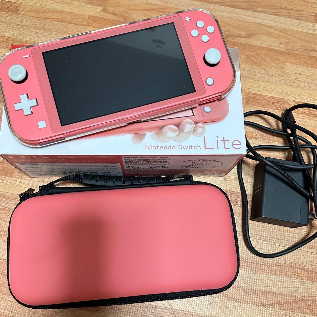Switch Lite コーラル ピンク ケース付き Amazon.com: Nintendo Switch Lite - Coral - Switch : Video Games