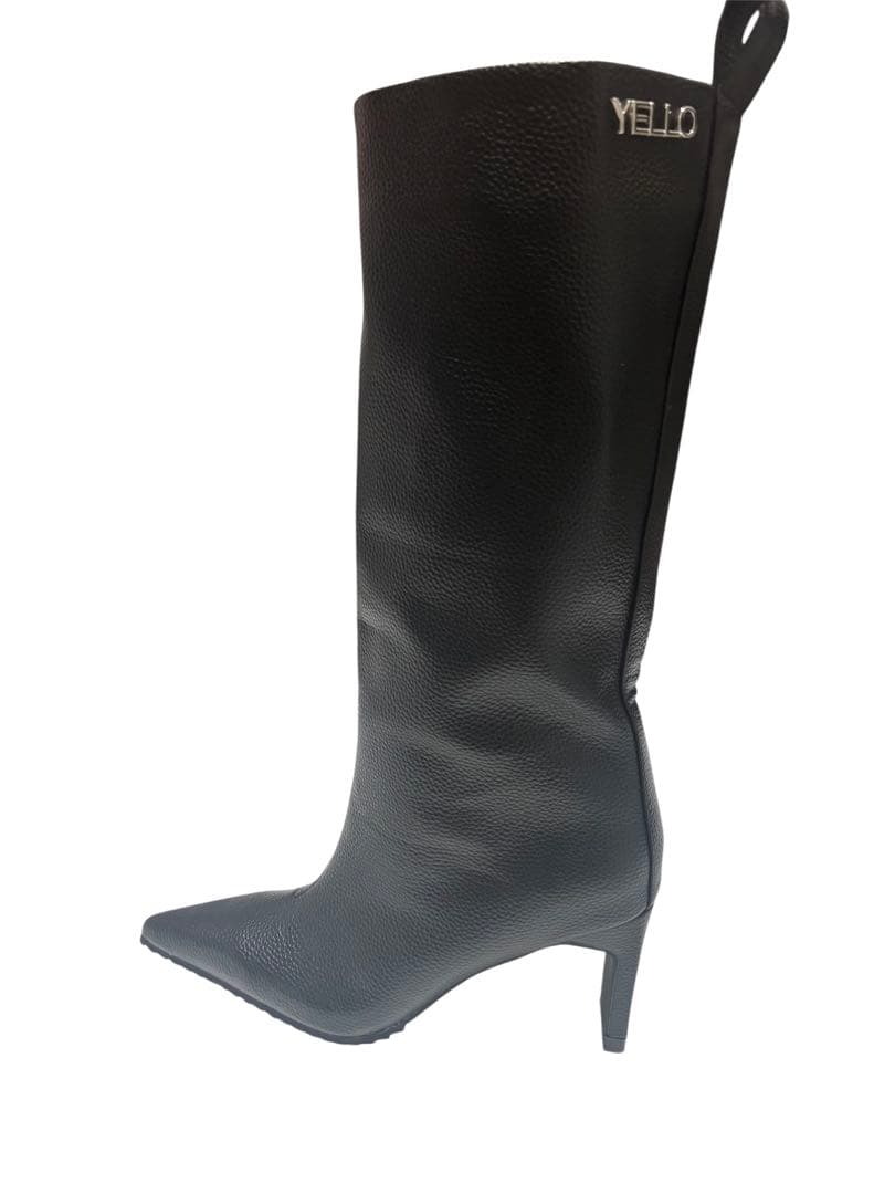 イエロ　YELLO ノワール　ロングブーツ　黒　22.5cm