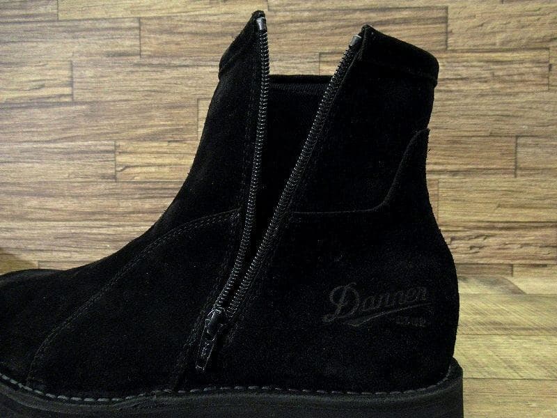 廃盤 新品 ダナー スエードレザー サイドジップ ワーク ブーツ 黒 25.5①