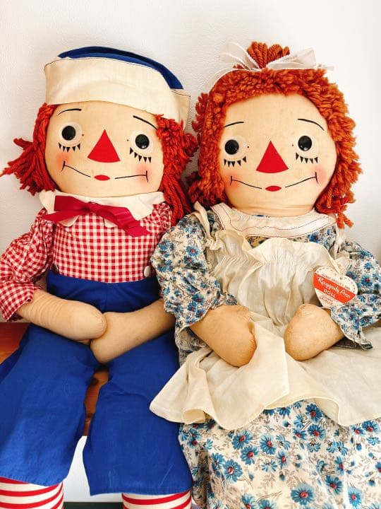 紙タグ付き∞ジョジーン80㎝ペアAnn＆Andy∞ラガディ 紙タグ付き∞ジョジーン80㎝ペアAnn＆Andy∞ラガディ