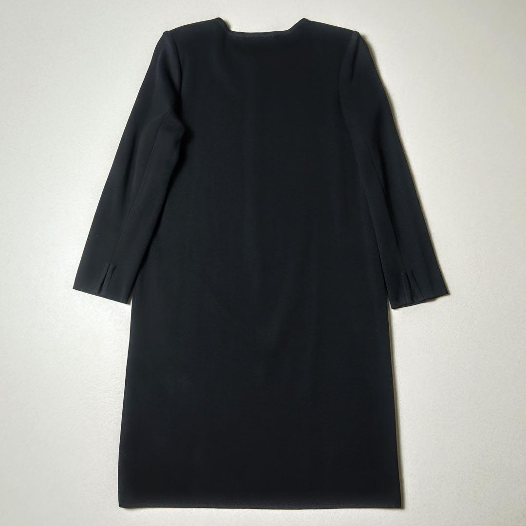 イヴサンローラン ニットワンピース 黒 エレガント YSL 上品 ヴィンテージ