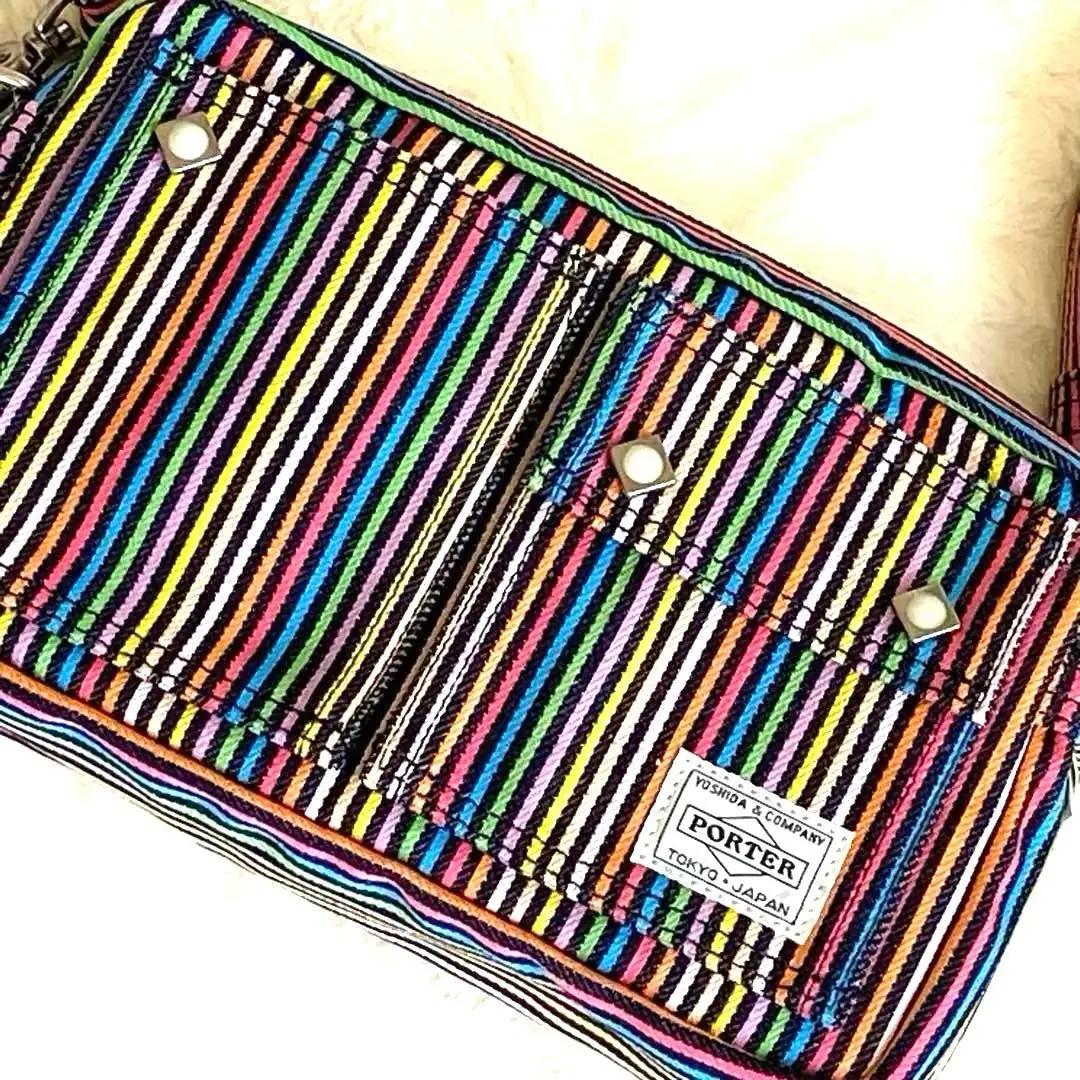 希少 美品】POTER ×SLAP SHOT レインボーカラー ウエストポーチ - メルカリ