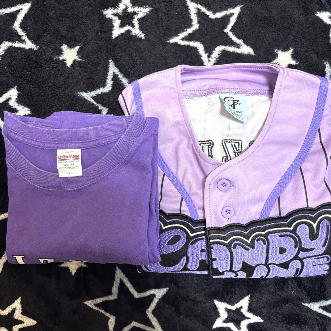 CANDY TUNE 宮野 ユニフォーム 推しアピTシャツ 2種セット Tシャツ【ASOBIMALL(アソビモール)】