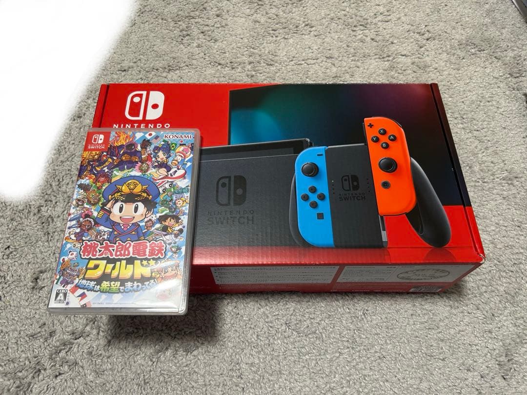 Nintendo Switch 本体 ネオンブルー/ネオンレッド 桃太郎電鉄 Nintendo Switch 本体【Joy-Con(L) ネオンブルー/(R) ネオンレッド
