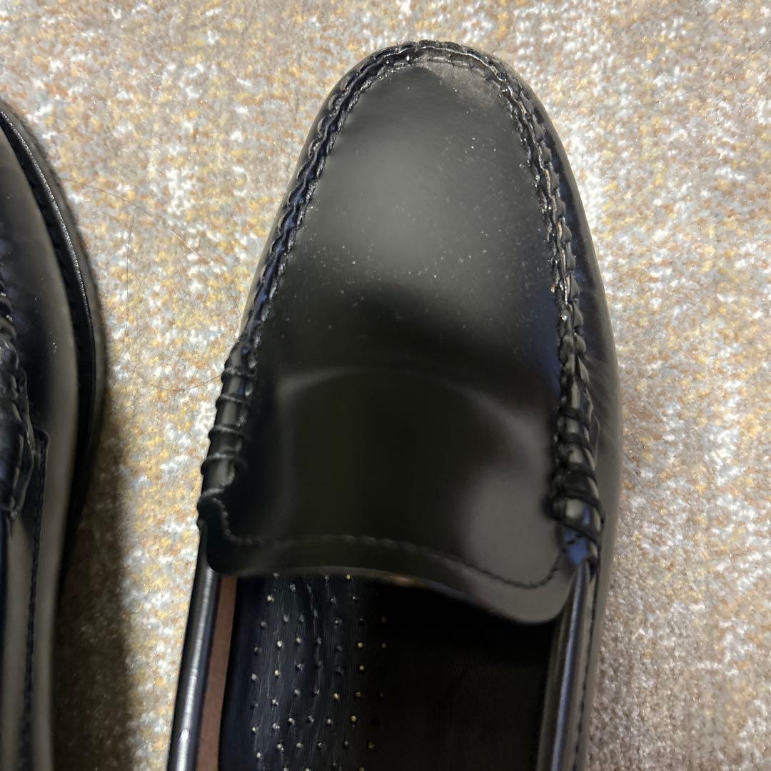 ブラックレザー ローファー　G.H.BASS CLANE 別注