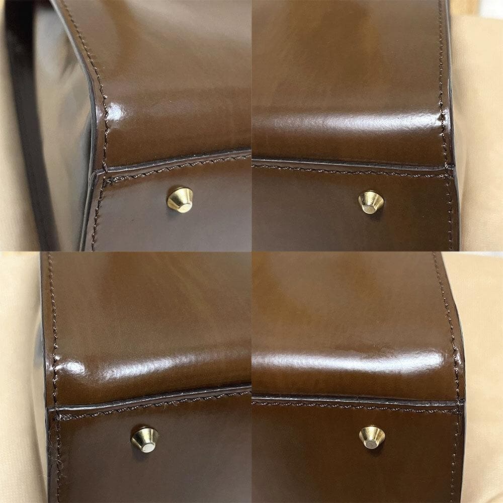 クリスチャン フローレンス 馬柄 ハンドバッグ レザー イタリア製 齋藤