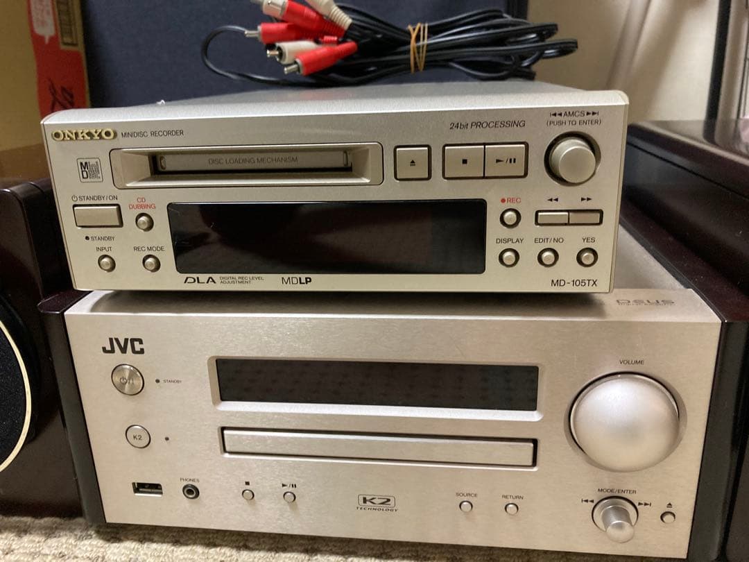 ゆきまーるさま専用　JVC ミニコンポ 、MDレシーバー、ビームスハートダウン