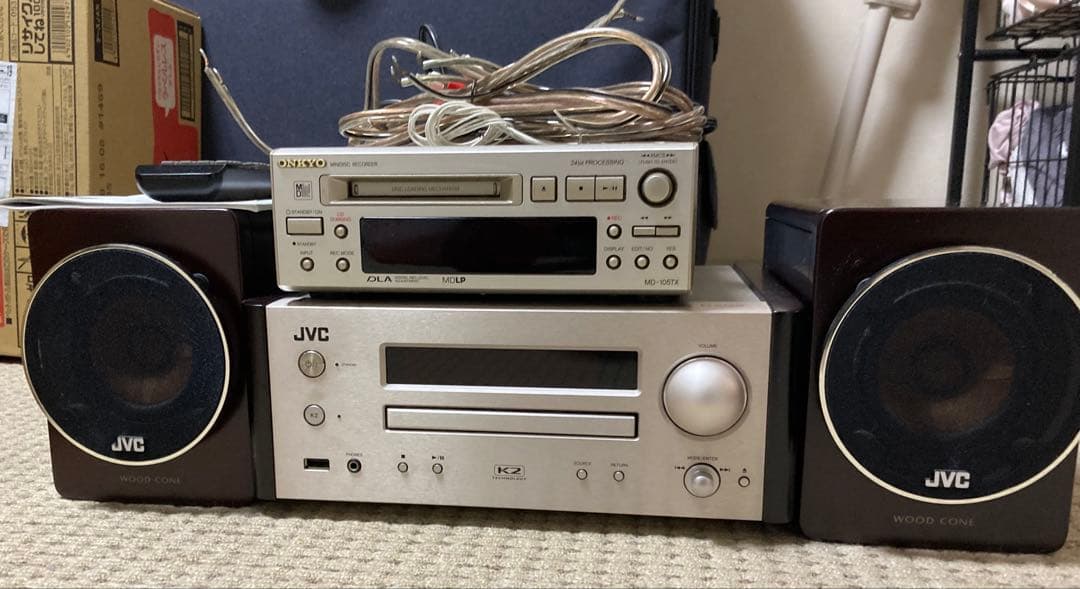 ゆきまーるさま専用　JVC ミニコンポ 、MDレシーバー、ビームスハートダウン