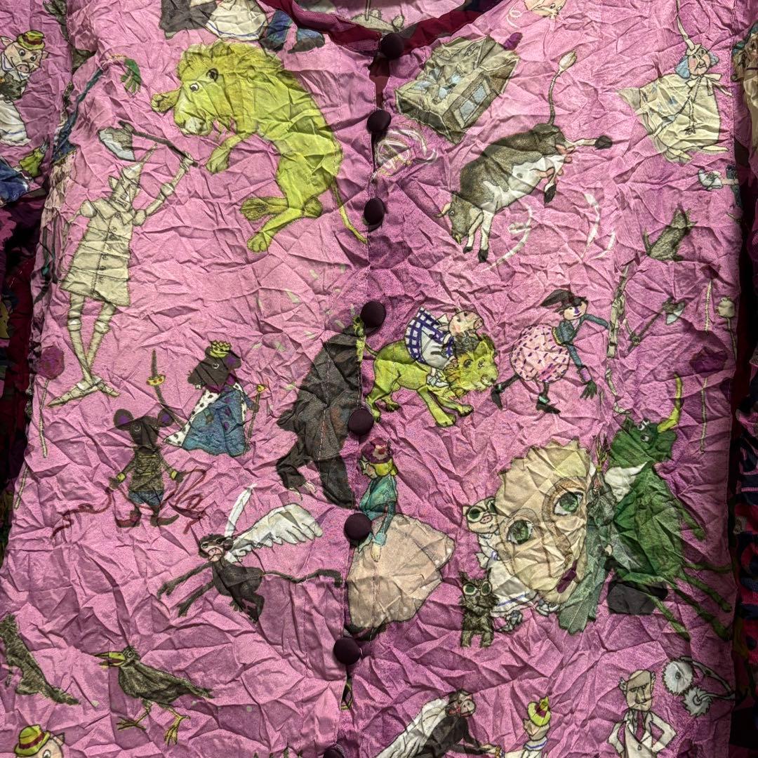 アルベロベロのオズと魔法使いのシワ加工ブラウス