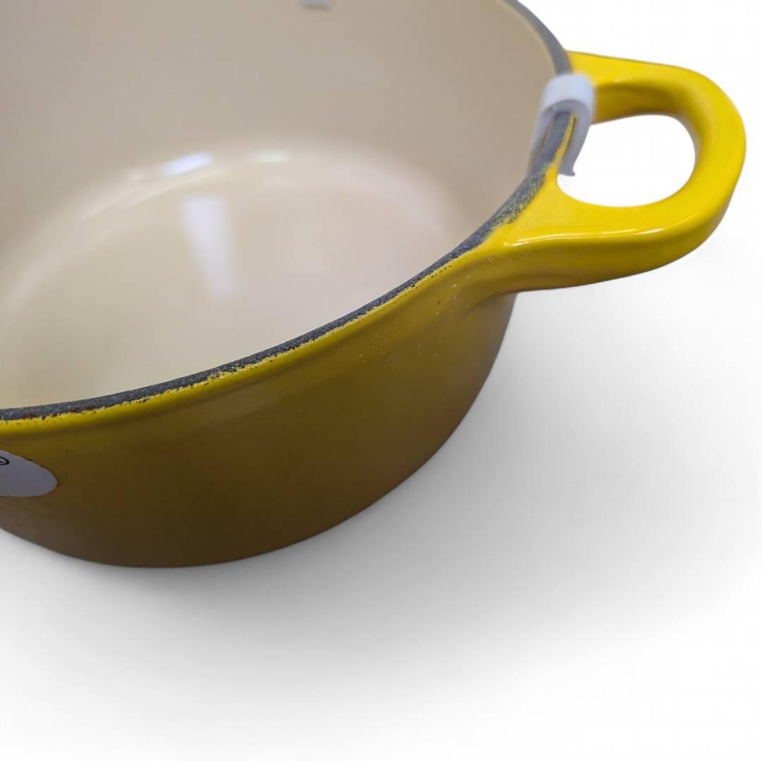 【未使用】Le Creuset ルクルーゼ 18cm 1.8L イエロー