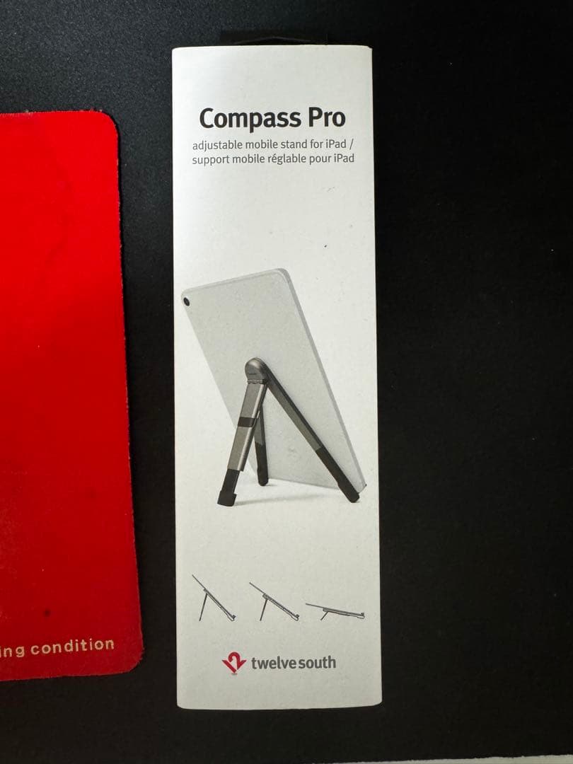 iPadアクセサリー twelve south Compass Pro Space Gray Twelve South Compass Pro for iPad スペースグレイ 折りたたみ式iPad