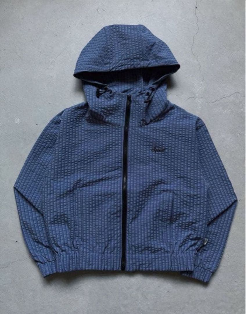 Sqoud Grid Cropped Jacket blue - メルカリ