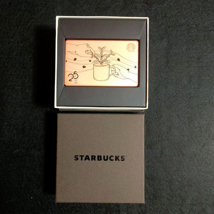 スターバックスカード25周年ステンレス仕様【PIN未削り】その他付属品