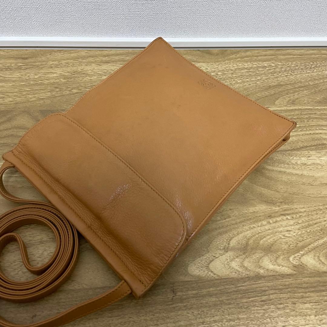 《美品》LOEWE（ロエベ）レザー ショルダーバッグ ライトブラウン