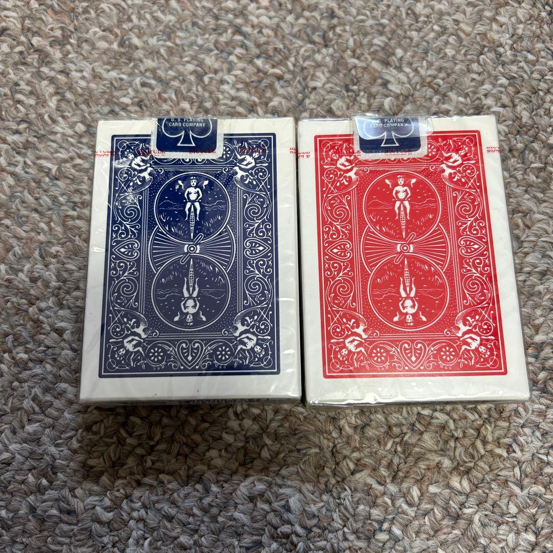 Bicycleトランプ 2セット（赤・青） レア オハイオ製 - メルカリ