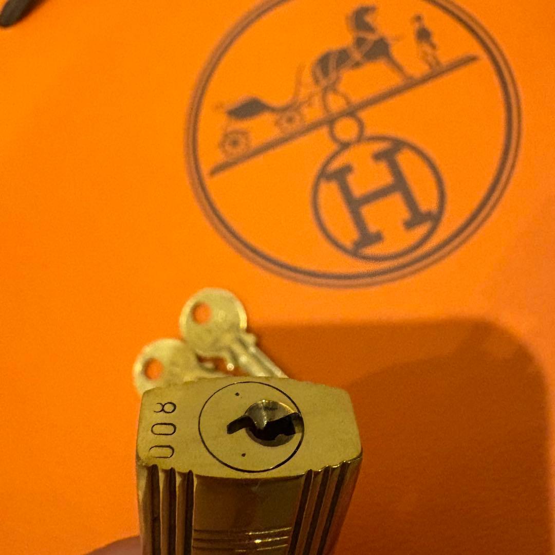 エルメス カデナ パドロック南京錠 鍵 2本 008番 ヴィンテージ