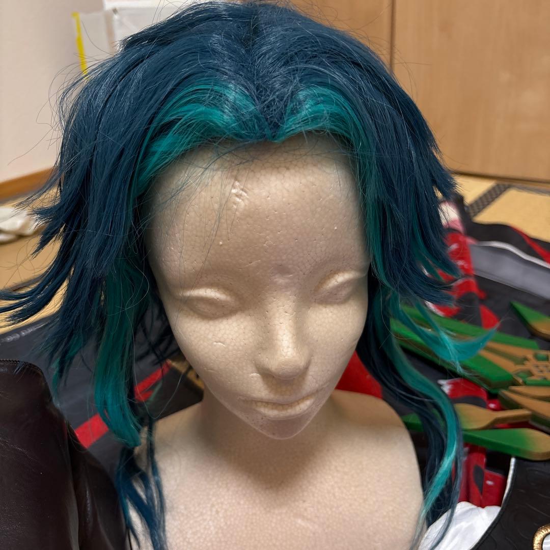 三分妄想 原神 魈 コスプレ ウィッグ 衣装 靴 タトゥー 武器 Mサイズ