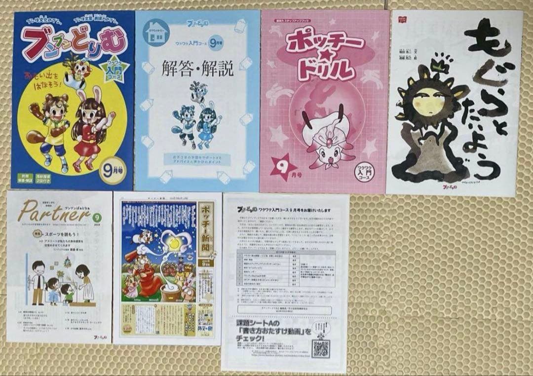 ブンブンどりむ　1年生　2024年未記入　1年分