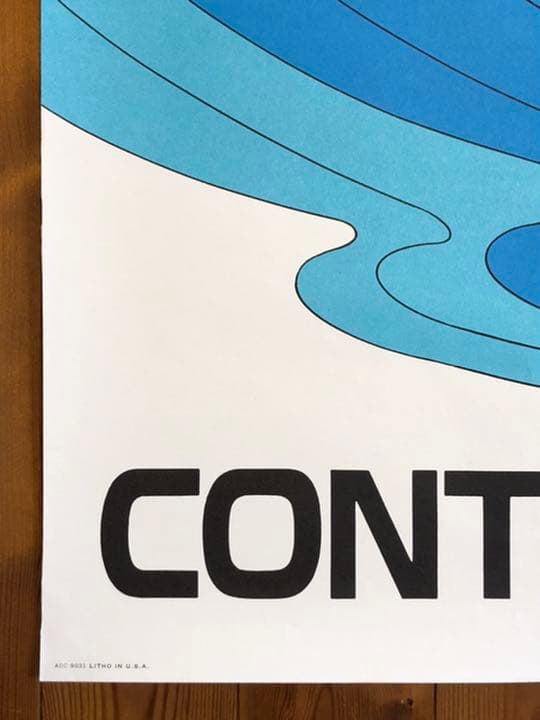 70年代実物オリジナルコンチネンタル航空ハワイピーターマックス