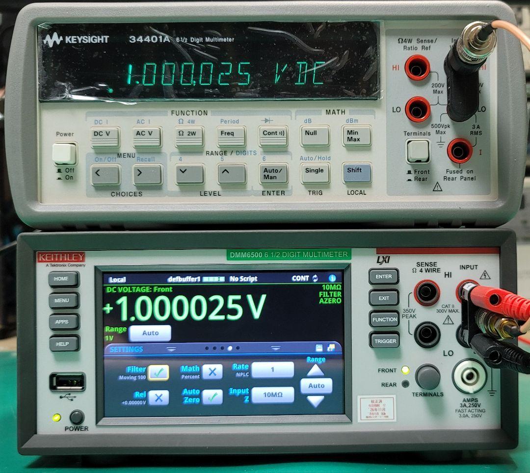 ②KEYSIGHT/HP 34401A 6.5桁 デジタルマルチメーター整備品