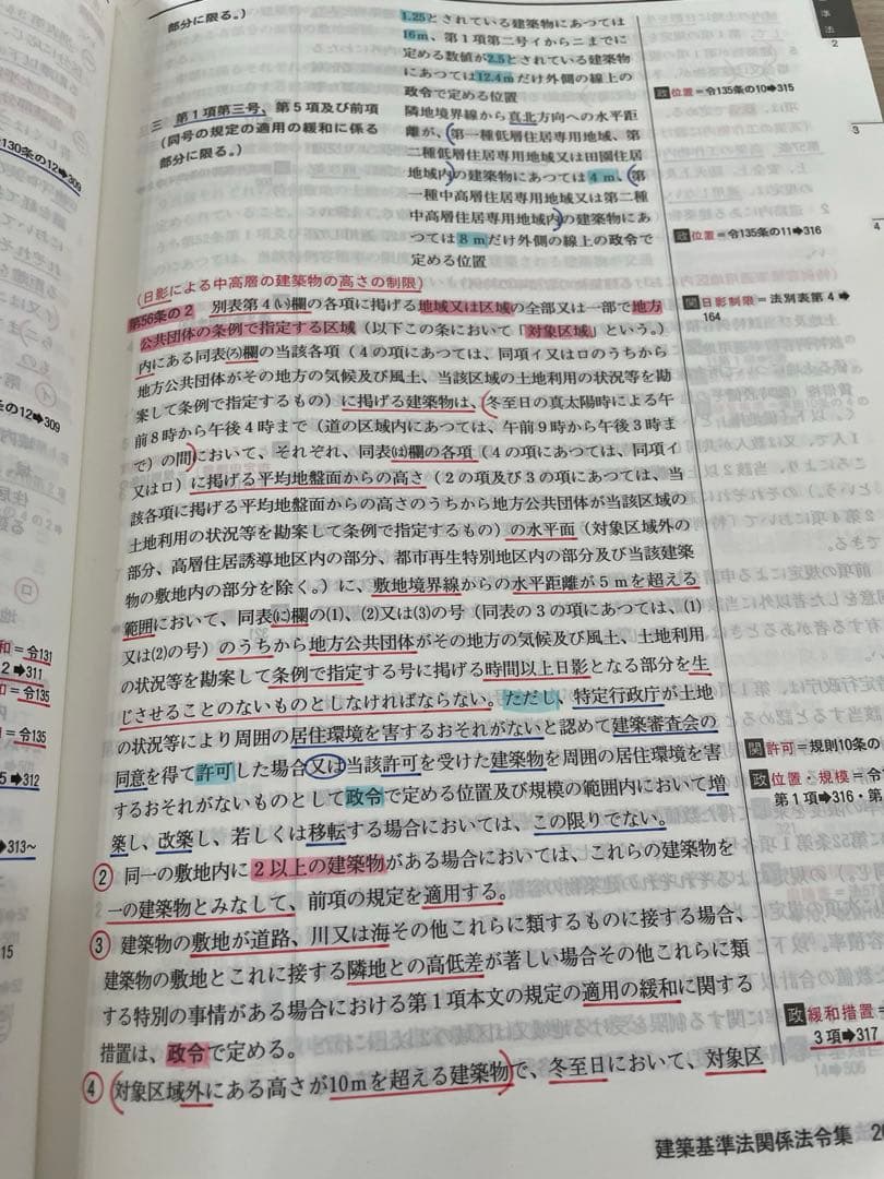 建築基準法関係法令集 2026年版/二級用/アンダーライン済み - メルカリ