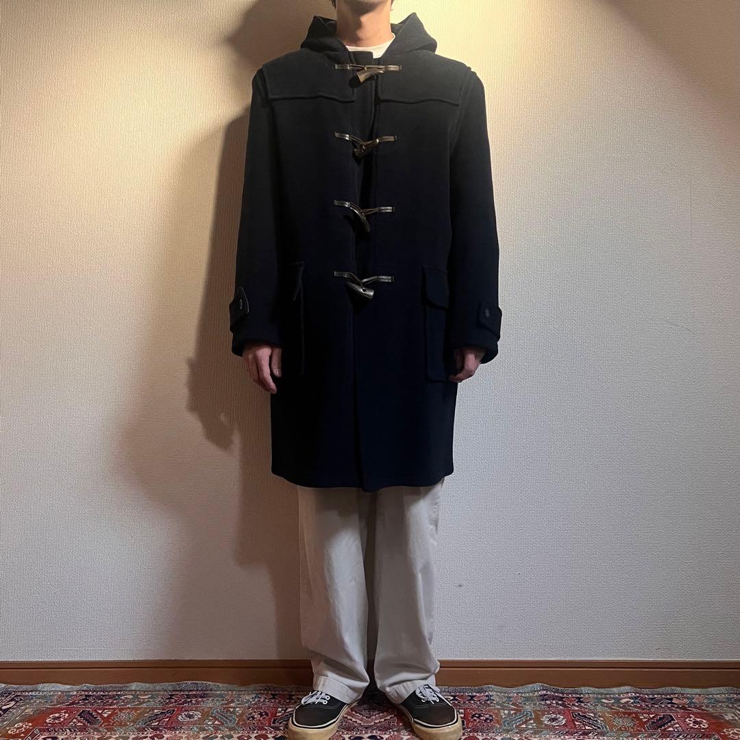 イングランド製グレンモアの多分ムーアブルック生地のネイビーダッフル