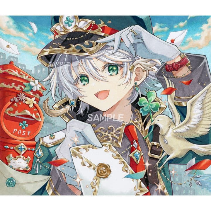 手描きイラスト色紙＆ポストカード5枚セット【Postman】原画/オリジナル 楽天市場】【ふるさと納税】立山町の名所！ 癒しのイラスト ポスト