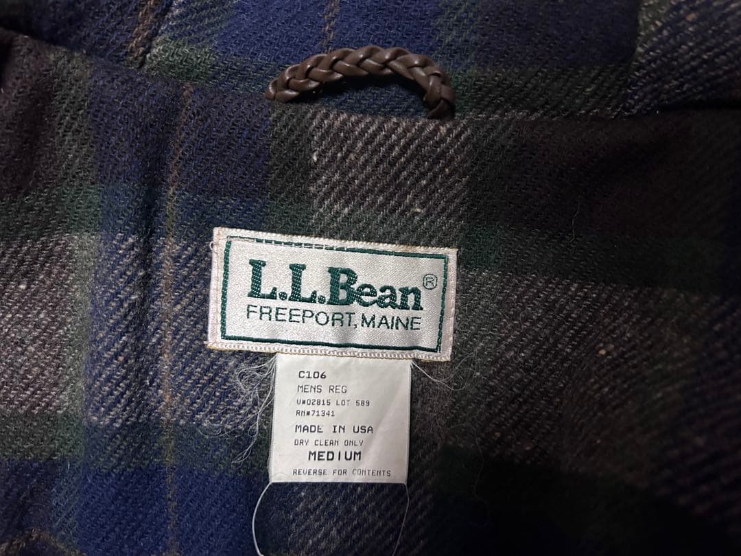 80s L.L.Bean ダッフルコート Mサイズ ネイビー USA製