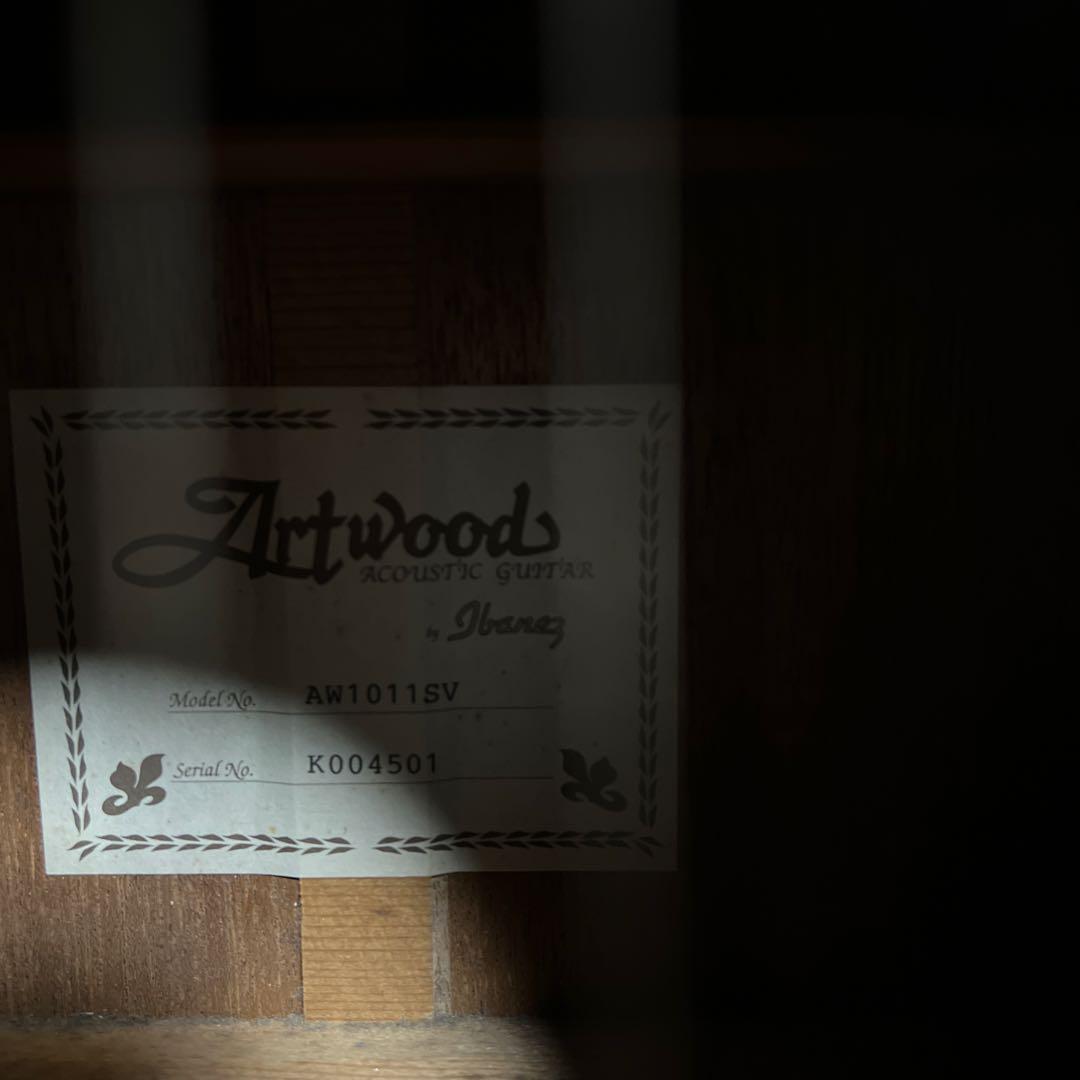 Ibanez ArtWood AW-1011 SV 単板トップ アコギ 現状品 - メルカリ