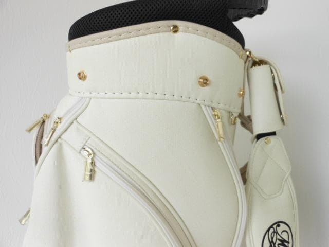 M・Uスポーツ キャンバス風キャディバッグ アイボリー 63,800円