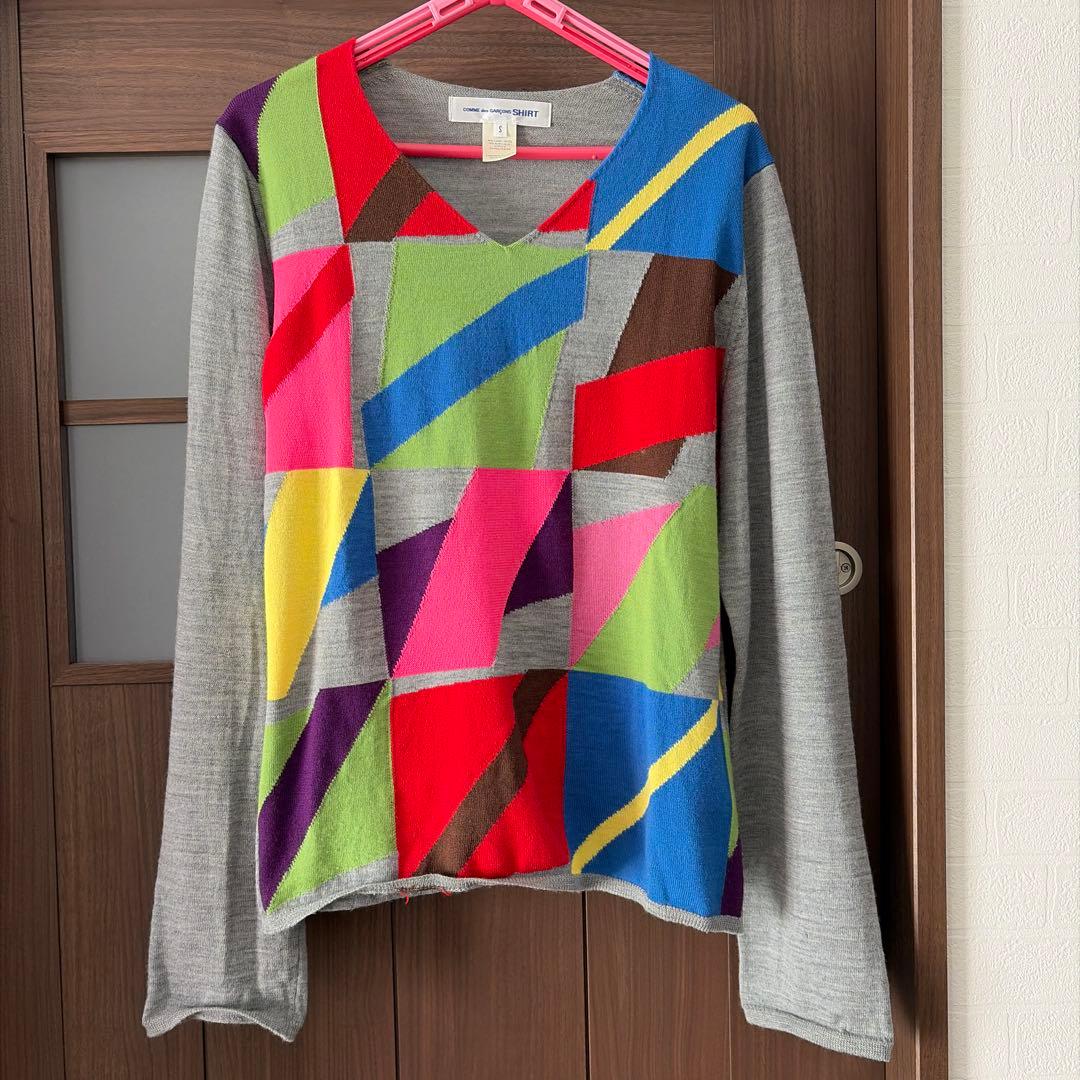 COMME des GARÇONS SHIRT カラフルニットセーター S - メルカリ