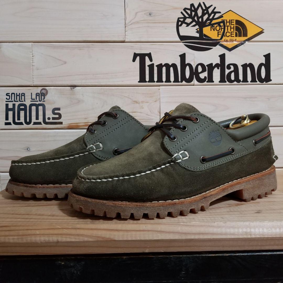 美品 Timberland ティンバーランド 3eye スリーアイ 26 カーキ - メルカリ
