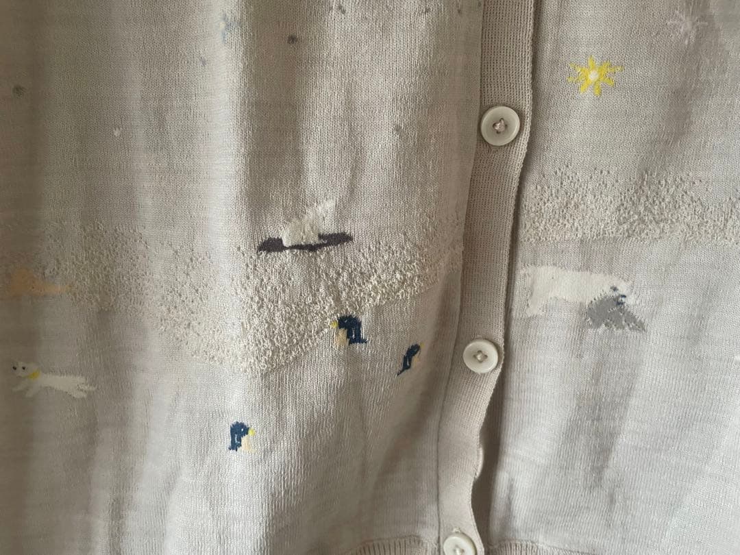 新品未使用 ANTIPAST アンティパスト カーディガン オーロラ シロクマ