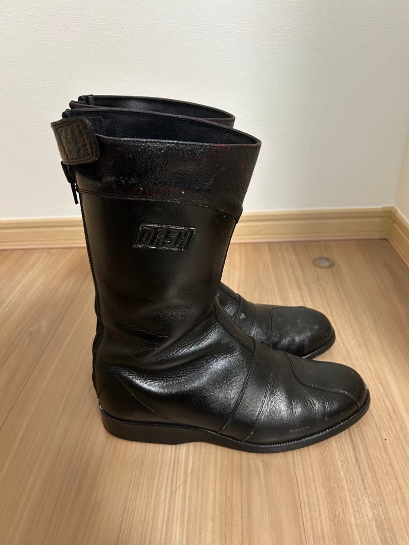 DUSHレーシング　26.0cm 本革　特攻ブーツ　当時物　トーヨコ　クシタニ