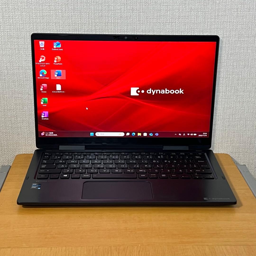 バッテリ 良好 東芝 DYNABOOK V83 HS 16GB MsOffice 軽い傷あり 画像参照