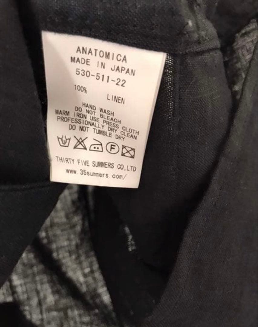 アナトミカ サガンベスト Lブラック ネイビー